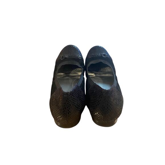 Ros Hommerson Rosita Womens Ballet Flat 8M Black Leather Comfort Shoes